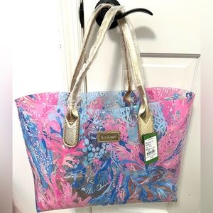 🌴Lilly Pulitzer🌴NWT Breezy PVC Pool Tote